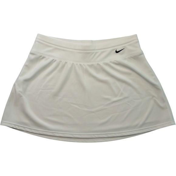 Nike Pants - Nike Fit Dry White Pleated Tennis Skort Womens XL Built-in Shorts Activewear
